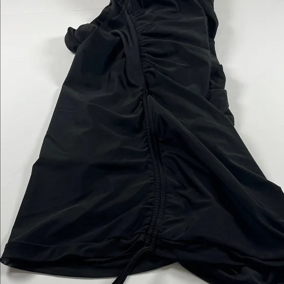 Always for Me Chic Solids Black Halter Swimsuit Sz 16W - Picture 11 of 11